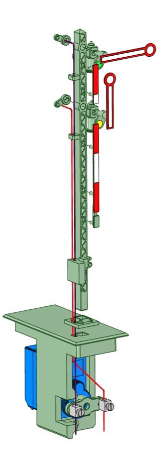 Flügelsignal 3D-Druck vom MEC Arnsdorf e.V.